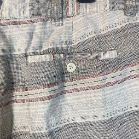 St John's Bay Linen Blend Striped Shorts Size 38 - Picture 8 of 11